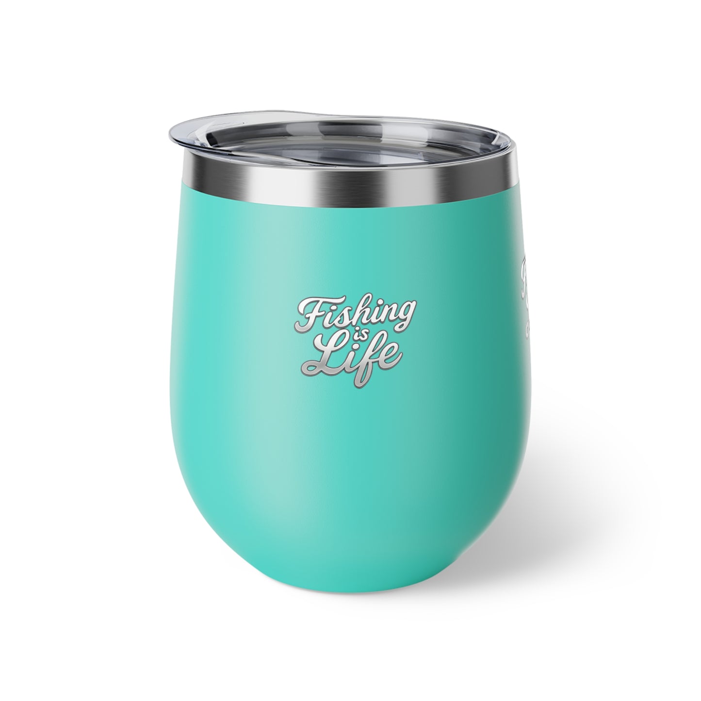 Fishing is Life Insulated Cup | Unique Fishing Gift, Outdoor Lover's Mug, Travel Cup, BPA-Free Drinkware, 12oz Coffee Cup, Wine Tumbler Fishing is Life