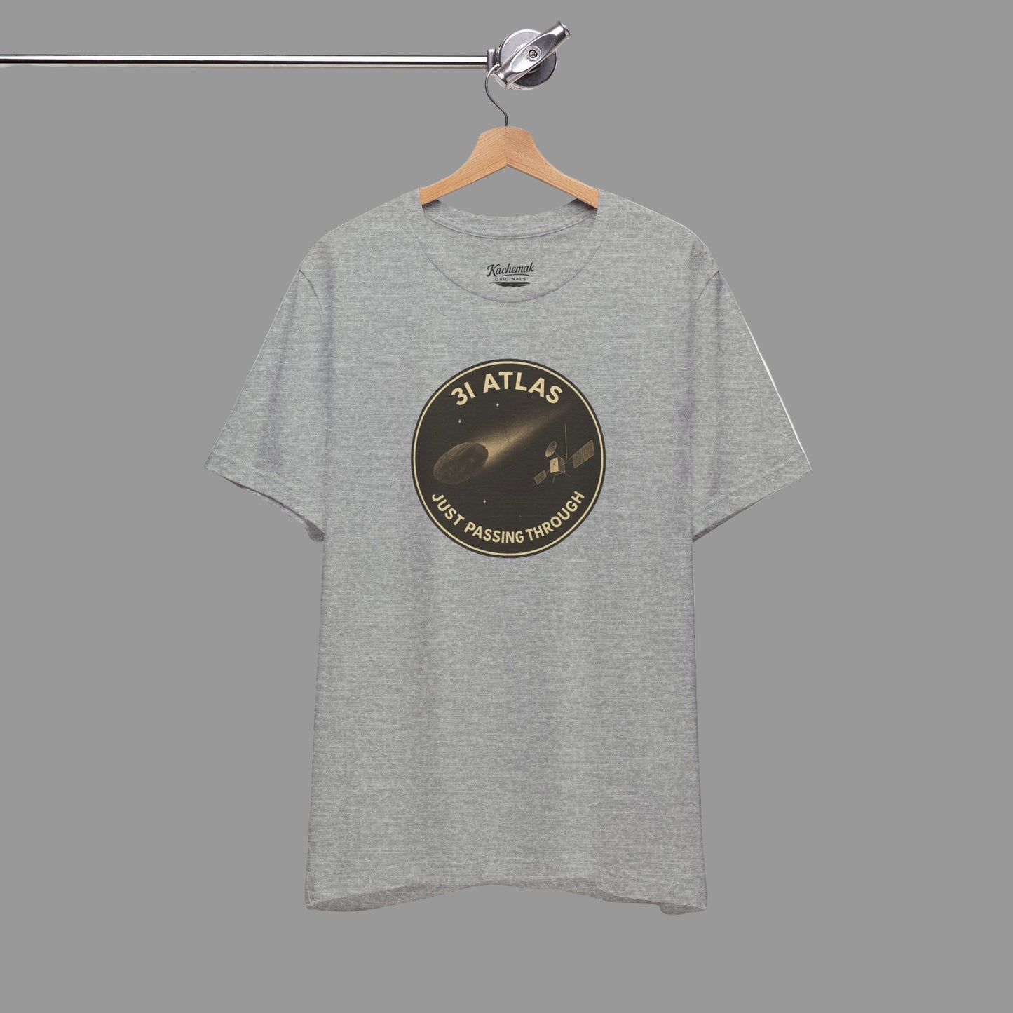 3i/Atlas Tee – Just Passing Through Edition Stylish Graphic Tee for Space Enthusiasts | Trending Design, Casual Wear, Gift for Astronaut Lovers, Birthday Gift