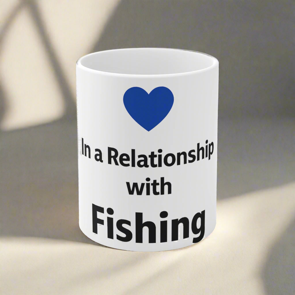 Fishing Love Relationship Mug, Coffee Cup for Anglers, Gift for Fishing Enthusiasts, Fishing Lover's Mug, Unique Fishing Gift, Fishing is Life