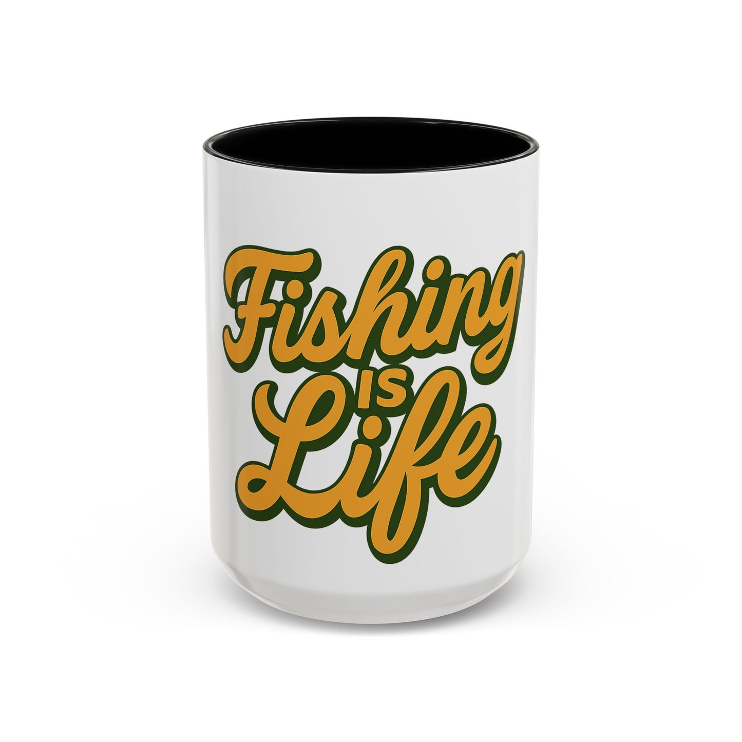 Fishing Is Life Coffee Mug – Perfect for Anglers, Unique Gift for Fishing Lovers, Campfire and Outdoor Adventures
