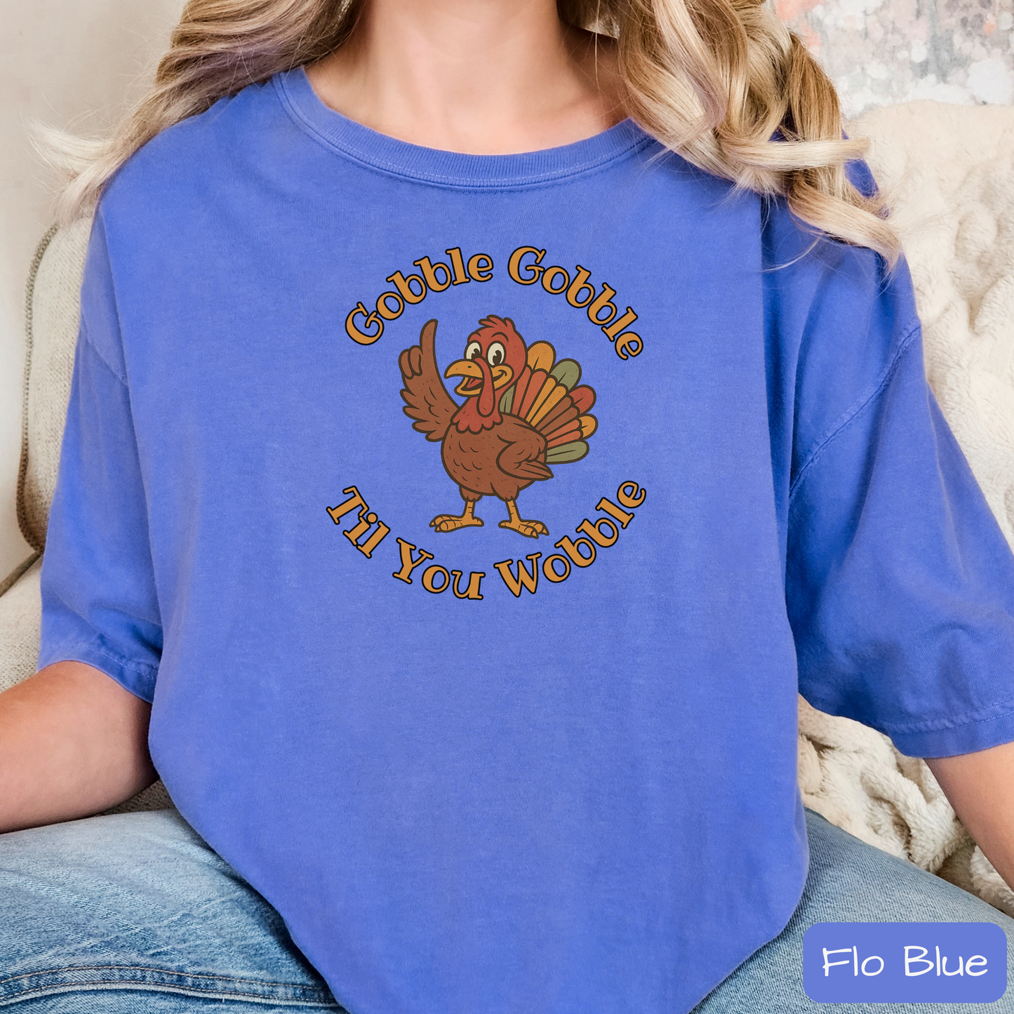 Gobble Gobble Til You Wobble Funny Thanksgiving Turkey Shirt, Trending Tee
