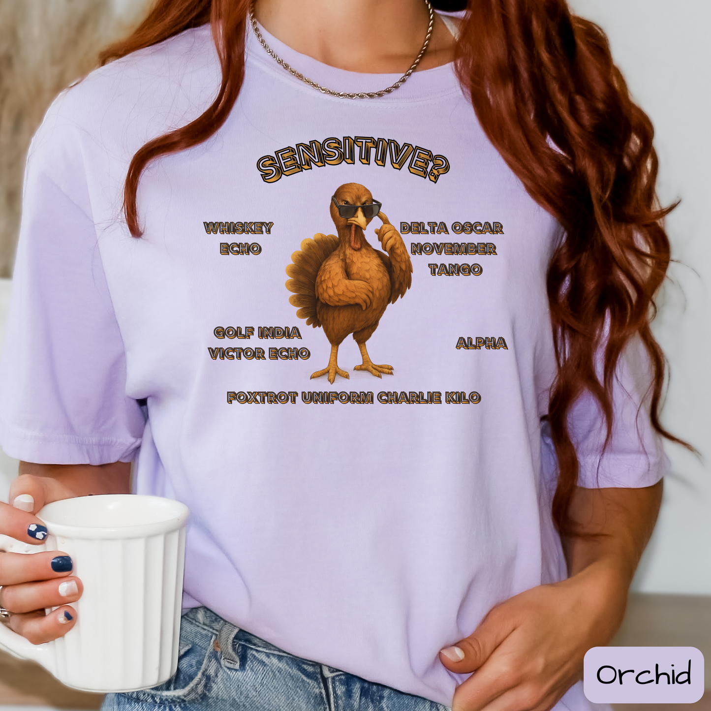 Sensitive Turkey We Don't Give a .... Shirt, Funny Thanksgiving Tee, WDGAF, Trending T-Shirt