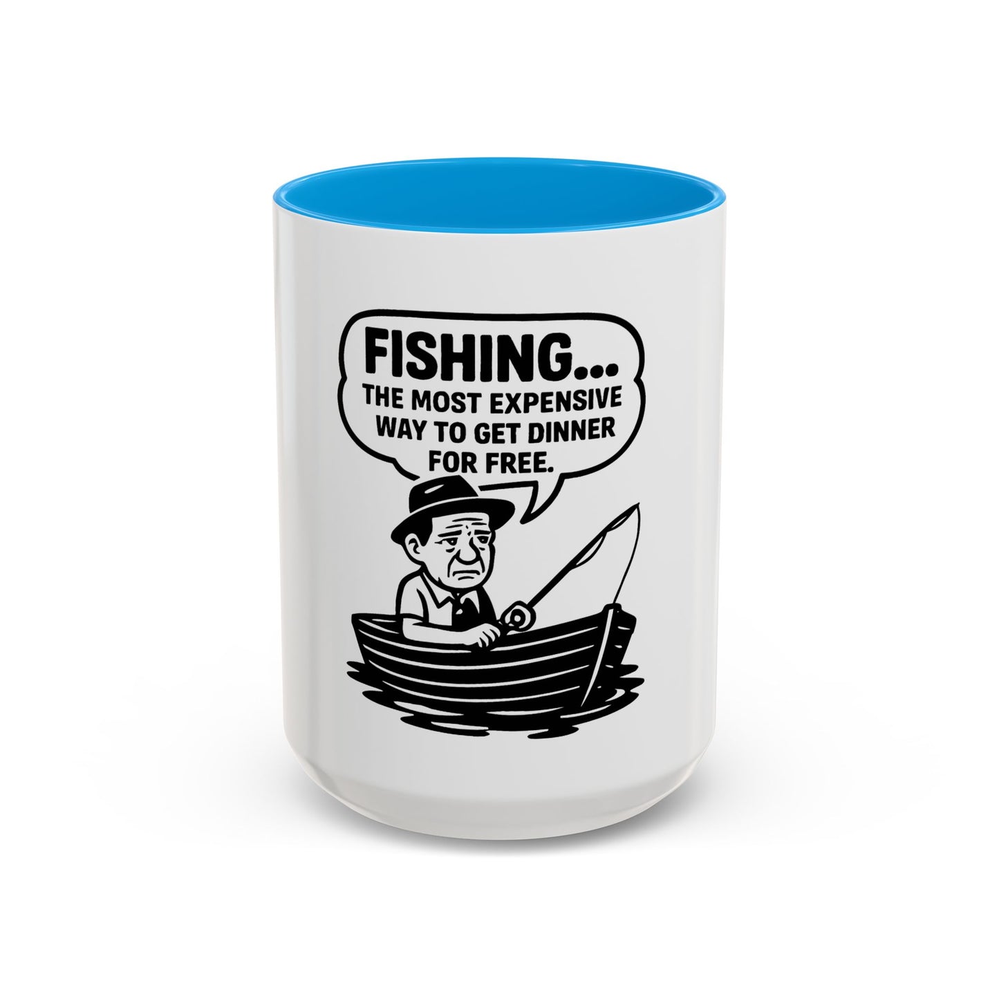 Humorous Fishing Mug - Perfect Gift for Anglers, Coffee Lovers, Father's Day, Unique Kitchen Decor, Fishing Quotes, Fishing is Life