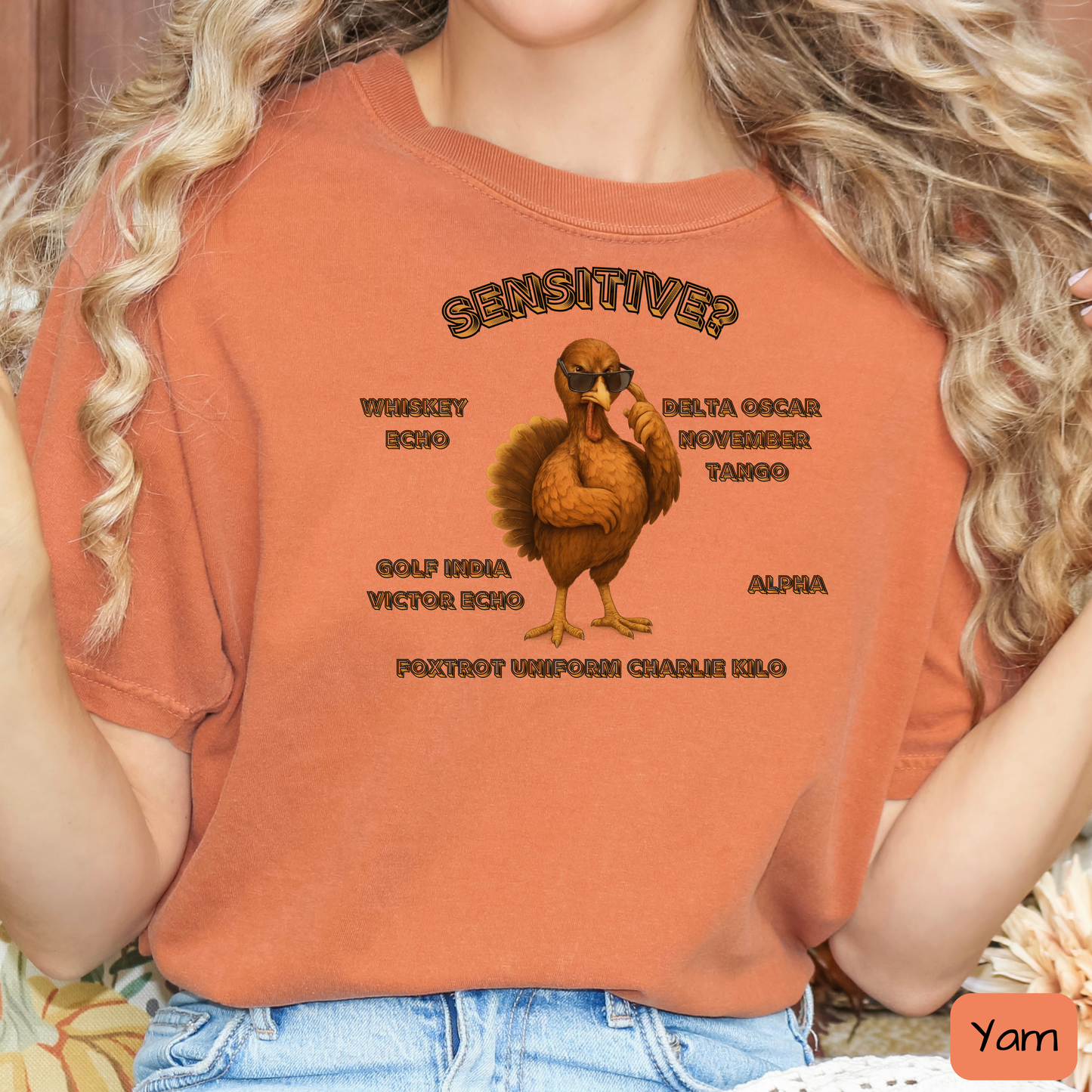 Sensitive Turkey We Don't Give a .... Shirt, Funny Thanksgiving Tee, WDGAF, Trending T-Shirt