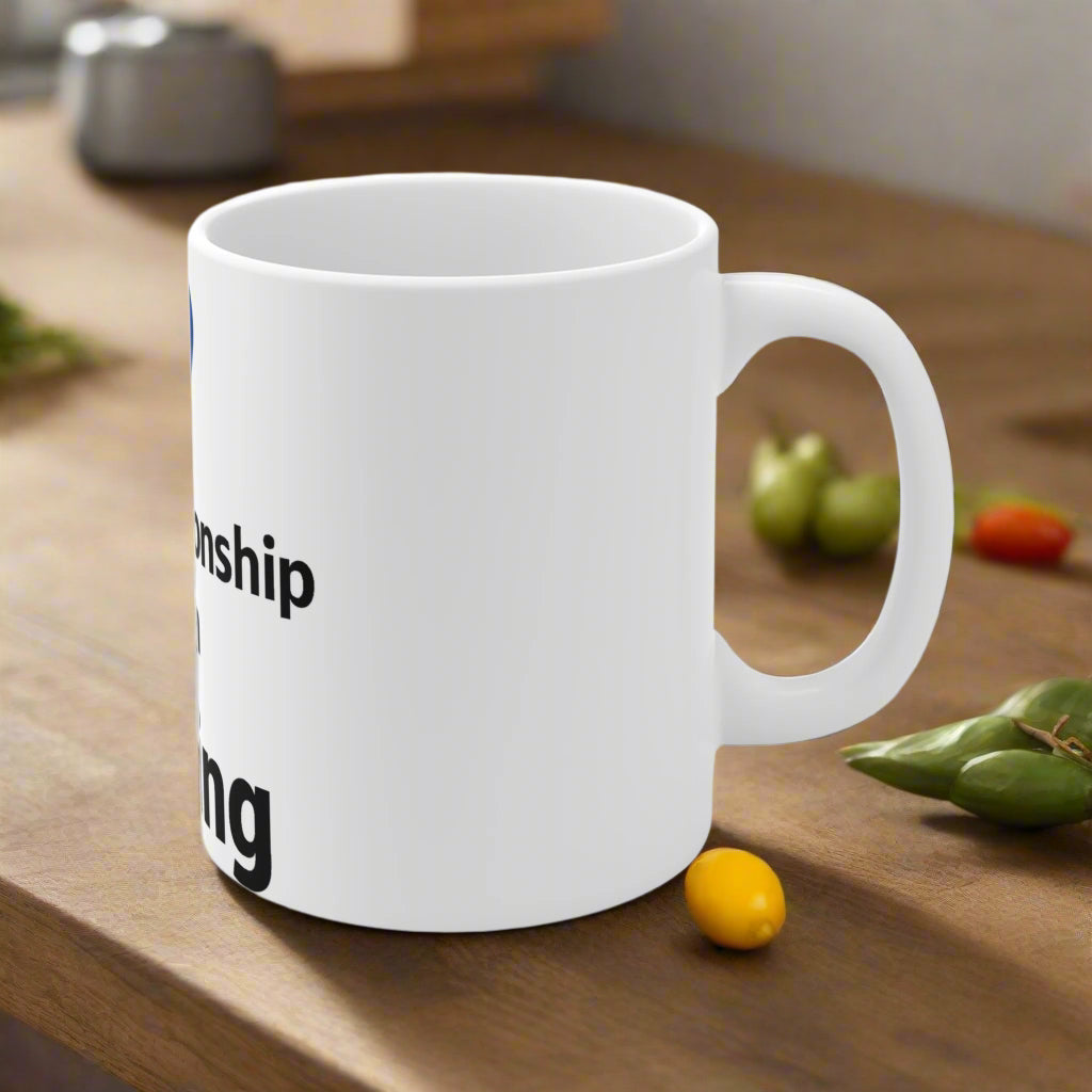 Fishing Love Relationship Mug, Coffee Cup for Anglers, Gift for Fishing Enthusiasts, Fishing Lover's Mug, Unique Fishing Gift, Fishing is Life