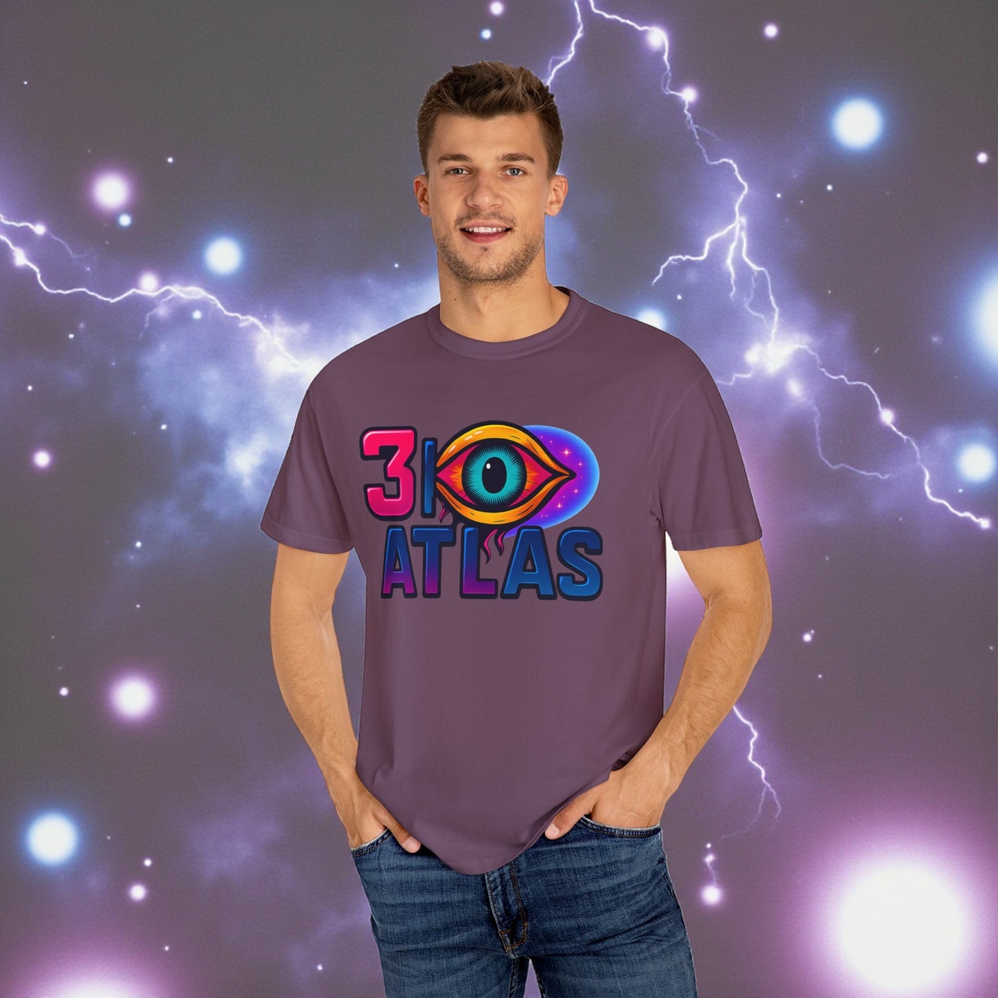 3i/Atlas Graphic Tee – Cosmic Alien Eye Shirt, Trippy Space T-Shirt, Space Enthusiast, Trending