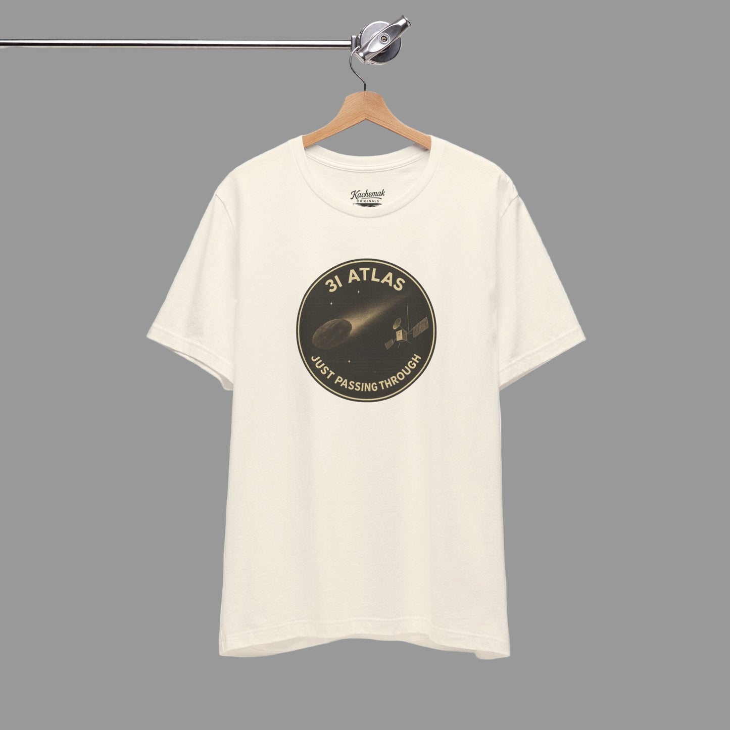 3i/Atlas Tee – Just Passing Through Edition Stylish Graphic Tee for Space Enthusiasts | Trending Design, Casual Wear, Gift for Astronaut Lovers, Birthday Gift