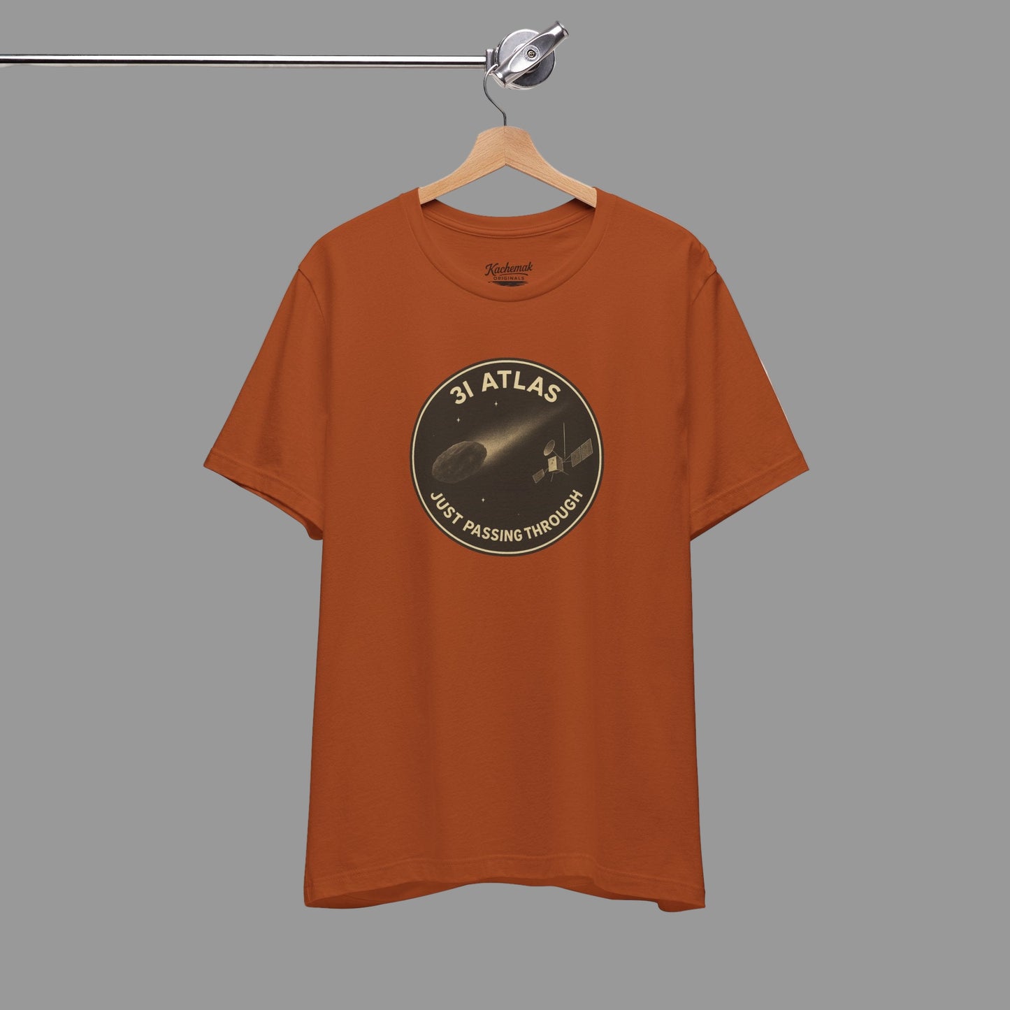 3i/Atlas Tee – Just Passing Through Edition Stylish Graphic Tee for Space Enthusiasts | Trending Design, Casual Wear, Gift for Astronaut Lovers, Birthday Gift