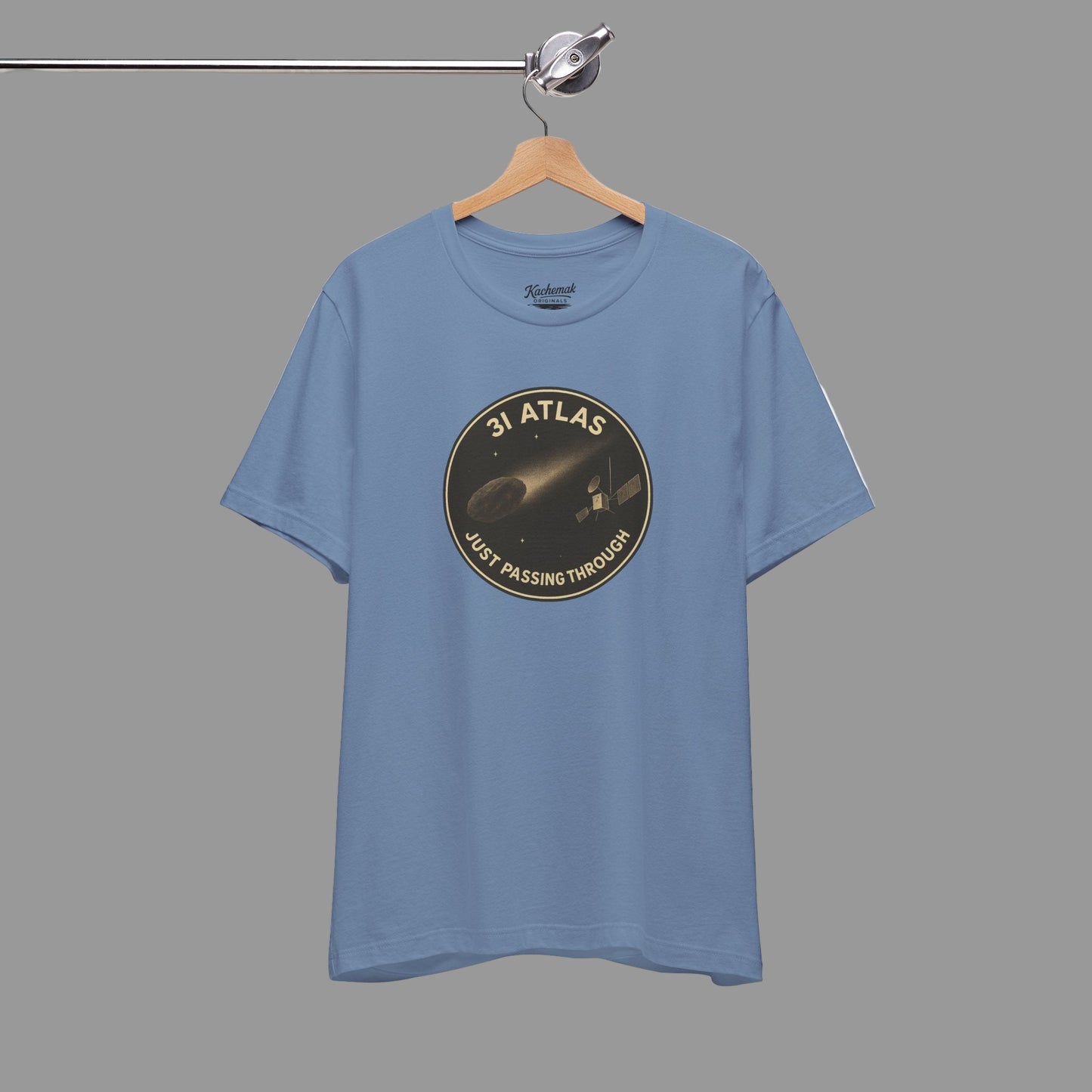 3i/Atlas Tee – Just Passing Through Edition Stylish Graphic Tee for Space Enthusiasts | Trending Design, Casual Wear, Gift for Astronaut Lovers, Birthday Gift