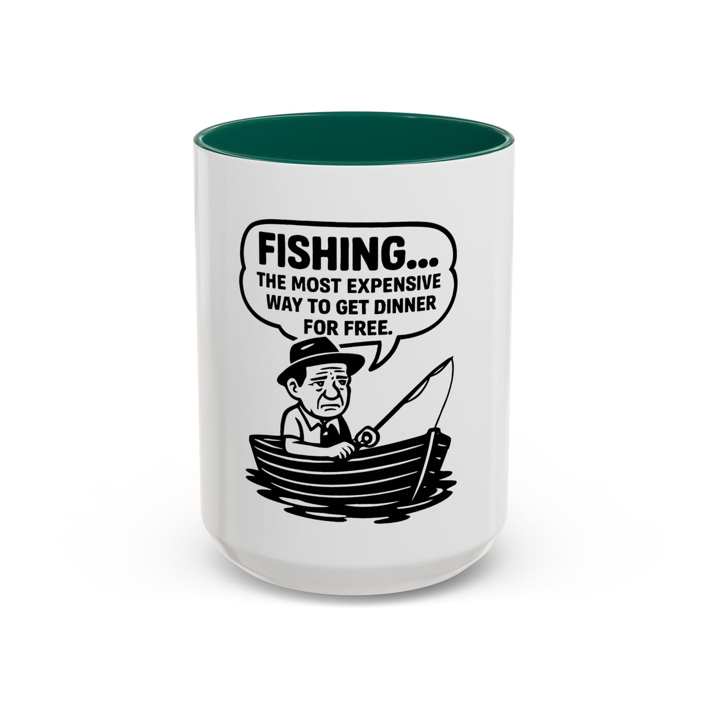 Humorous Fishing Mug - Perfect Gift for Anglers, Coffee Lovers, Father's Day, Unique Kitchen Decor, Fishing Quotes, Fishing is Life