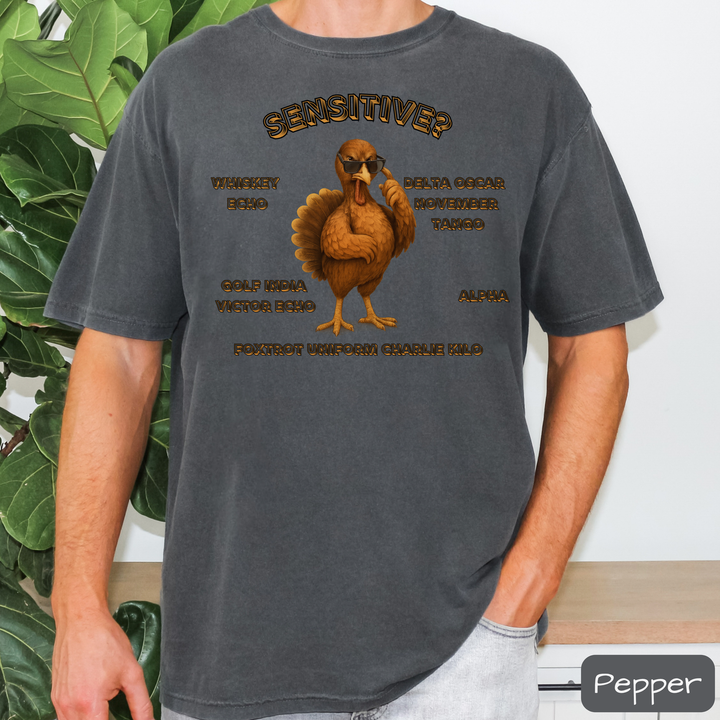 Sensitive Turkey We Don't Give a .... Shirt, Funny Thanksgiving Tee, WDGAF, Trending T-Shirt
