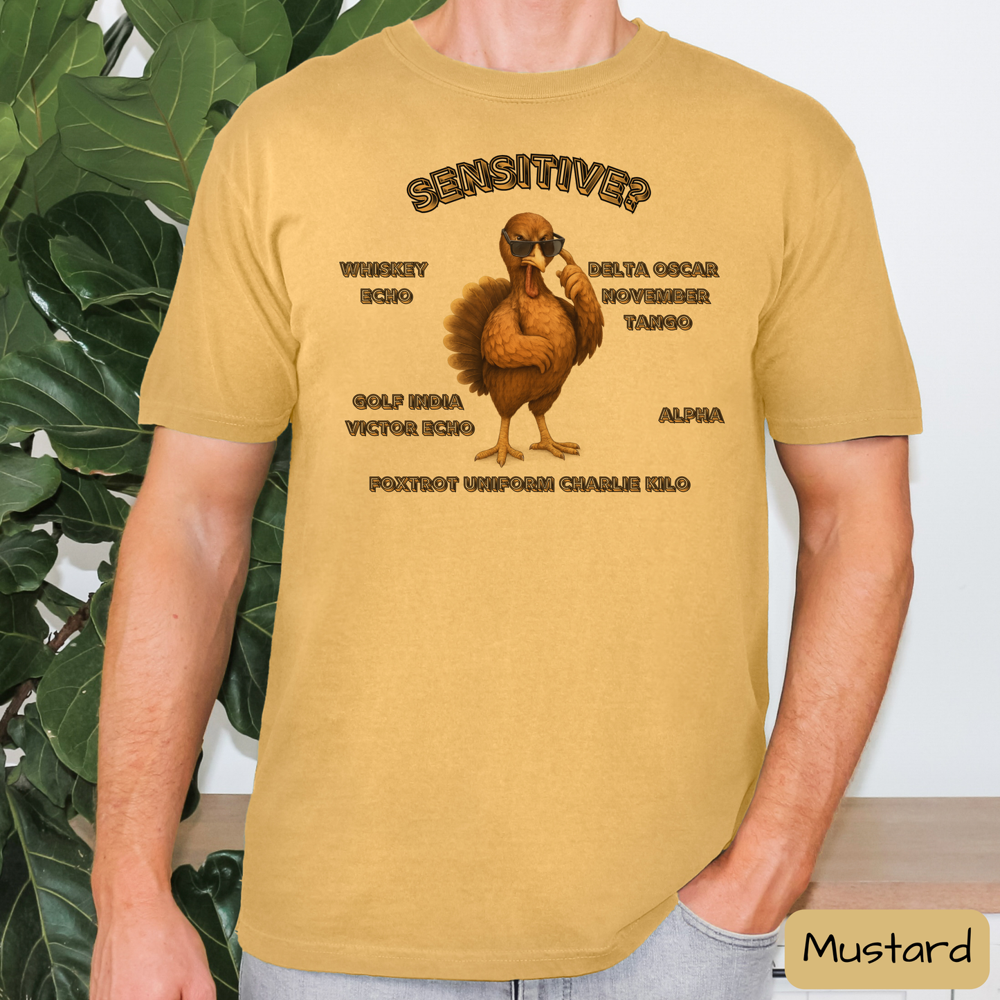 Sensitive Turkey We Don't Give a .... Shirt, Funny Thanksgiving Tee, WDGAF, Trending T-Shirt