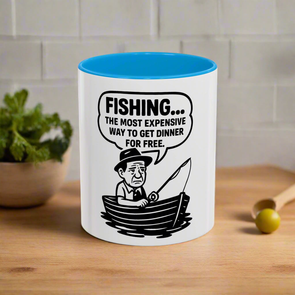 Humorous Fishing Mug - Perfect Gift for Anglers, Coffee Lovers, Father's Day, Unique Kitchen Decor, Fishing Quotes, Fishing is Life