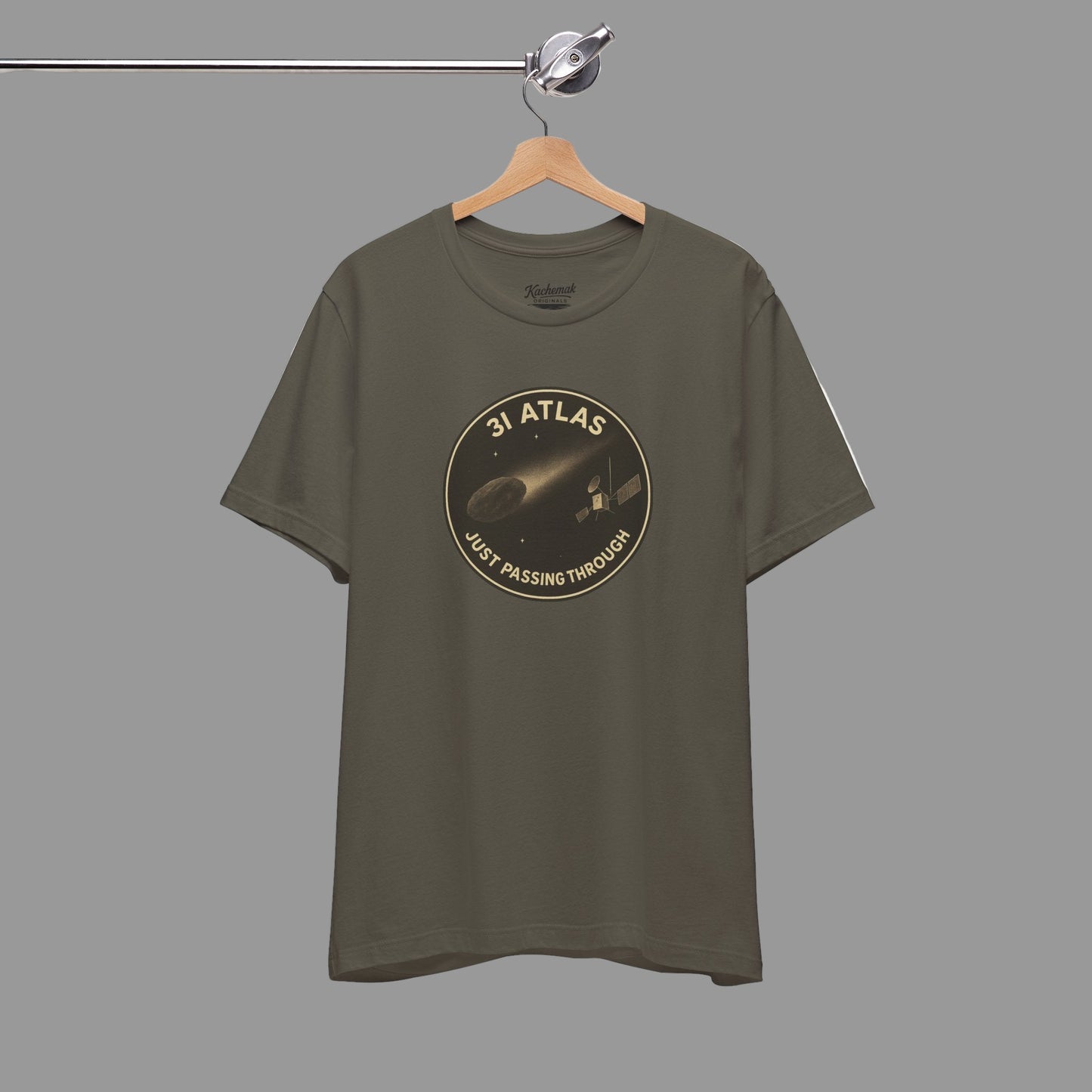 3i/Atlas Tee – Just Passing Through Edition Stylish Graphic Tee for Space Enthusiasts | Trending Design, Casual Wear, Gift for Astronaut Lovers, Birthday Gift