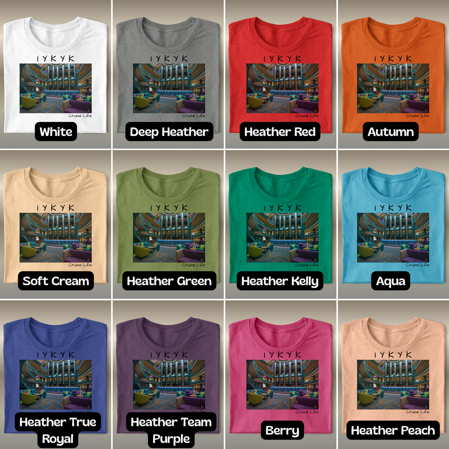 IYKYK Cruise Life Shirt with Hidden Ducks, Funny Conversation Starter Tee for Travelers & Cruisers