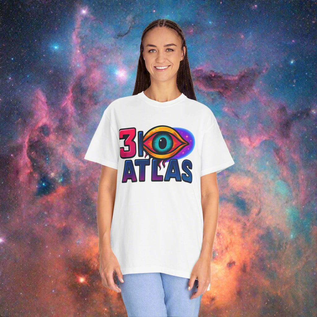 3i/Atlas Graphic Tee – Cosmic Alien Eye Shirt, Trippy Space T-Shirt, Space Enthusiast, Trending