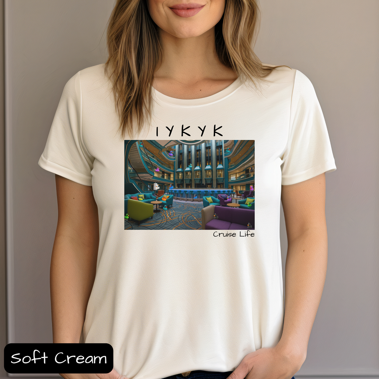 IYKYK Cruise Life Shirt with Hidden Ducks, Funny Conversation Starter Tee for Travelers & Cruisers