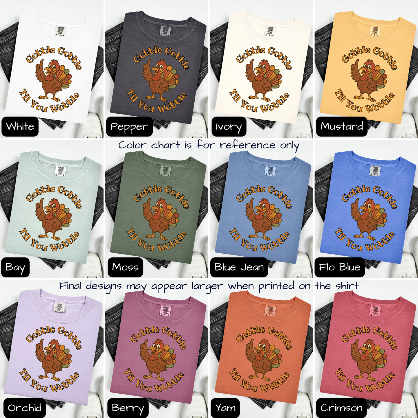 Gobble Gobble Til You Wobble Funny Thanksgiving Turkey Shirt, Trending Tee