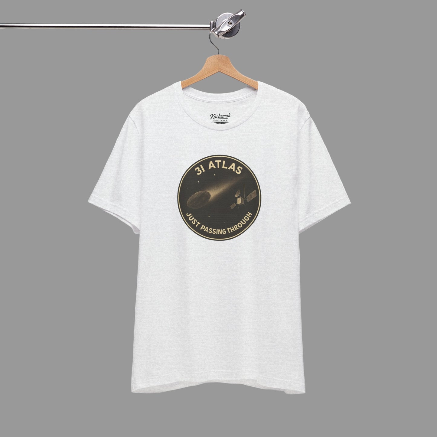 3i/Atlas Tee – Just Passing Through Edition Stylish Graphic Tee for Space Enthusiasts | Trending Design, Casual Wear, Gift for Astronaut Lovers, Birthday Gift