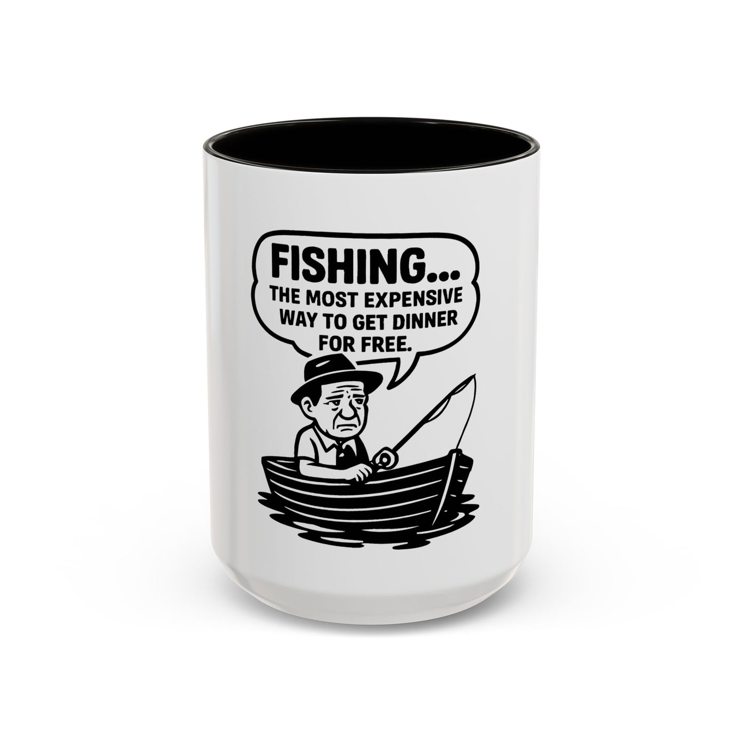 Humorous Fishing Mug - Perfect Gift for Anglers, Coffee Lovers, Father's Day, Unique Kitchen Decor, Fishing Quotes, Fishing is Life