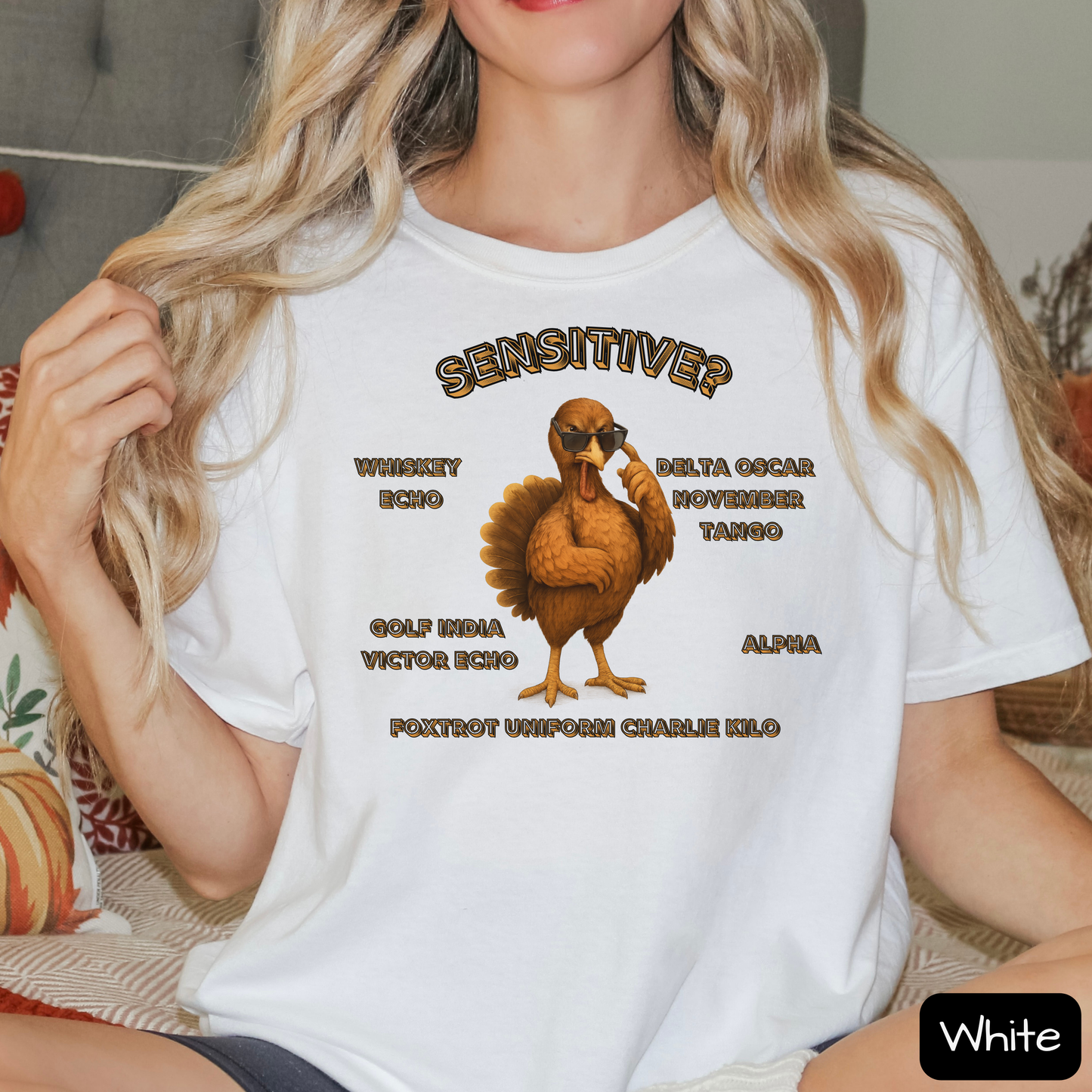 Sensitive Turkey We Don't Give a .... Shirt, Funny Thanksgiving Tee, WDGAF, Trending T-Shirt