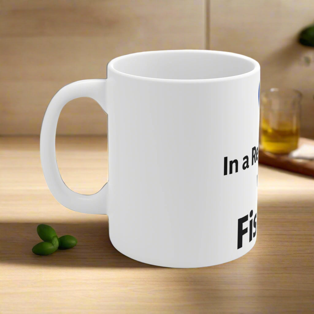 Fishing Love Relationship Mug, Coffee Cup for Anglers, Gift for Fishing Enthusiasts, Fishing Lover's Mug, Unique Fishing Gift, Fishing is Life