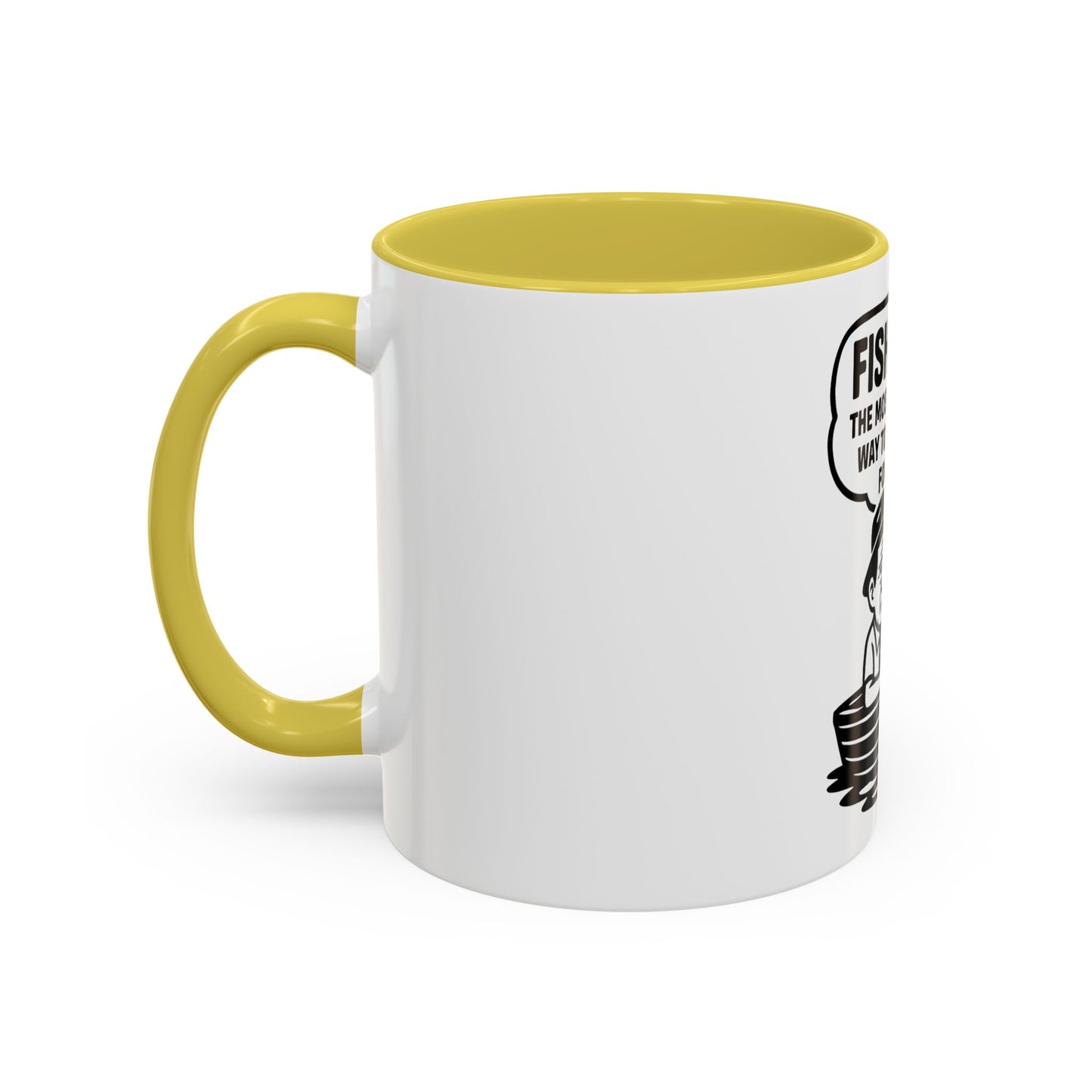 Humorous Fishing Mug - Perfect Gift for Anglers, Coffee Lovers, Father's Day, Unique Kitchen Decor, Fishing Quotes, Fishing is Life