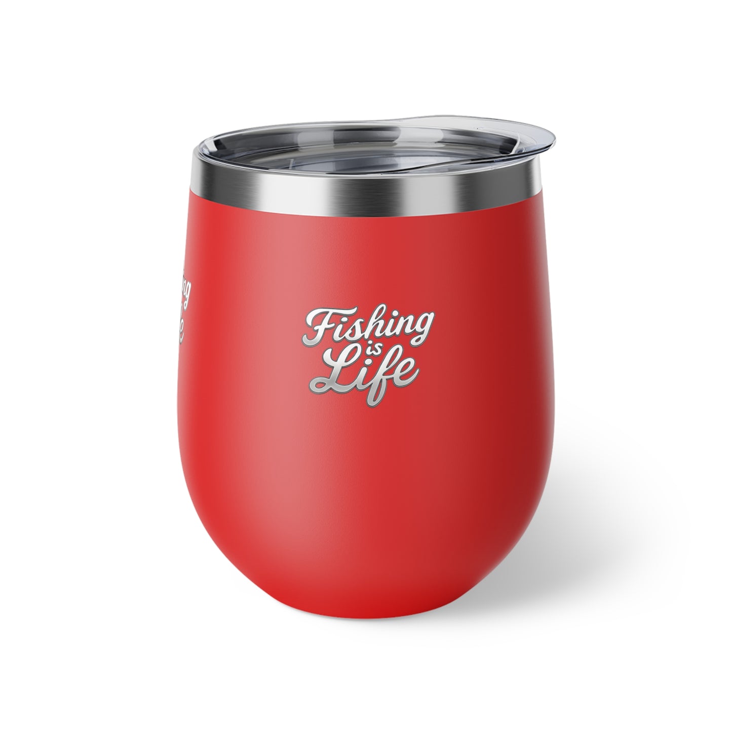 Fishing is Life Insulated Cup | Unique Fishing Gift, Outdoor Lover's Mug, Travel Cup, BPA-Free Drinkware, 12oz Coffee Cup, Wine Tumbler Fishing is Life