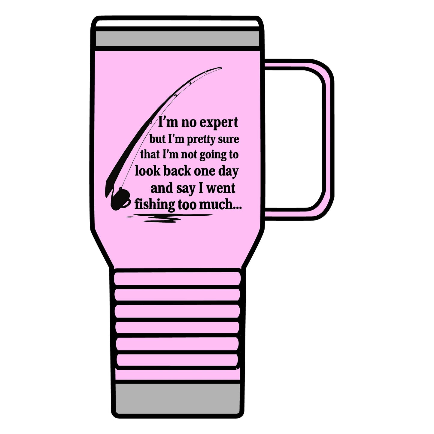 Fishing Travel Mug - 20oz, Outdoor Coffee Cup, Fisherman Gift, Portable Insulated Mug, Adventure Travel Tumbler Fishing is Life