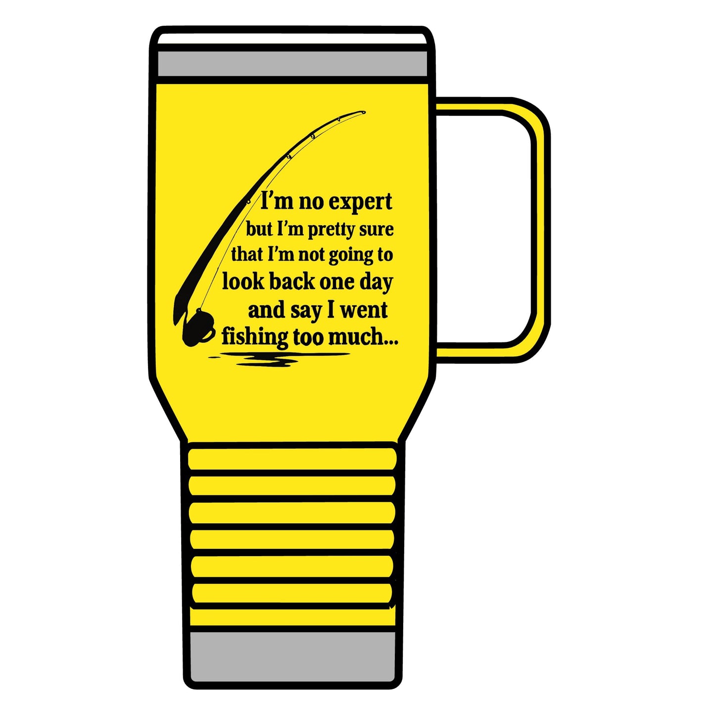 Fishing Travel Mug - 20oz, Outdoor Coffee Cup, Fisherman Gift, Portable Insulated Mug, Adventure Travel Tumbler Fishing is Life