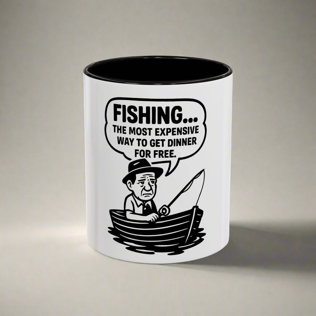 Humorous Fishing Mug - Perfect Gift for Anglers, Coffee Lovers, Father's Day, Unique Kitchen Decor, Fishing Quotes, Fishing is Life