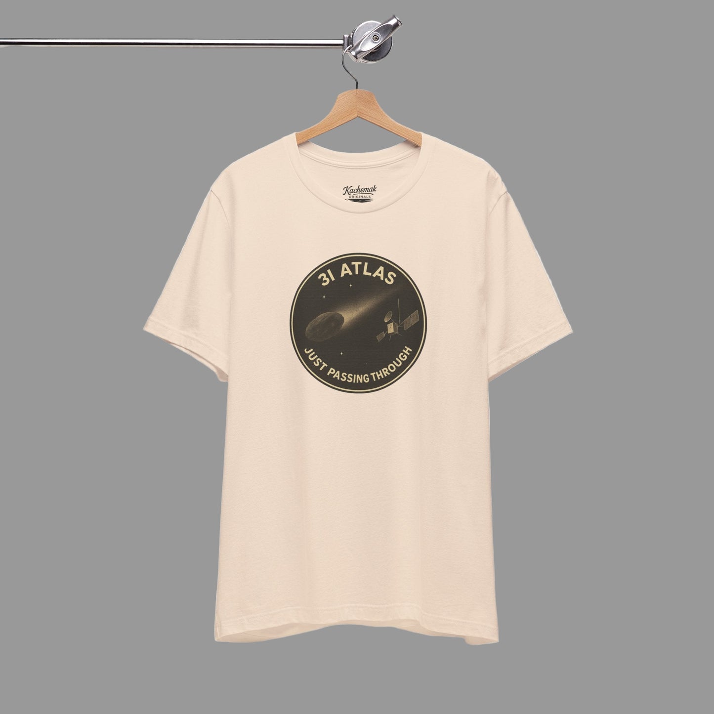 3i/Atlas Tee – Just Passing Through Edition Stylish Graphic Tee for Space Enthusiasts | Trending Design, Casual Wear, Gift for Astronaut Lovers, Birthday Gift