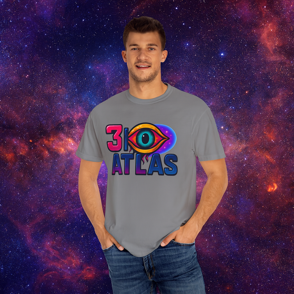 3i/Atlas Graphic Tee – Cosmic Alien Eye Shirt, Trippy Space T-Shirt, Space Enthusiast, Trending