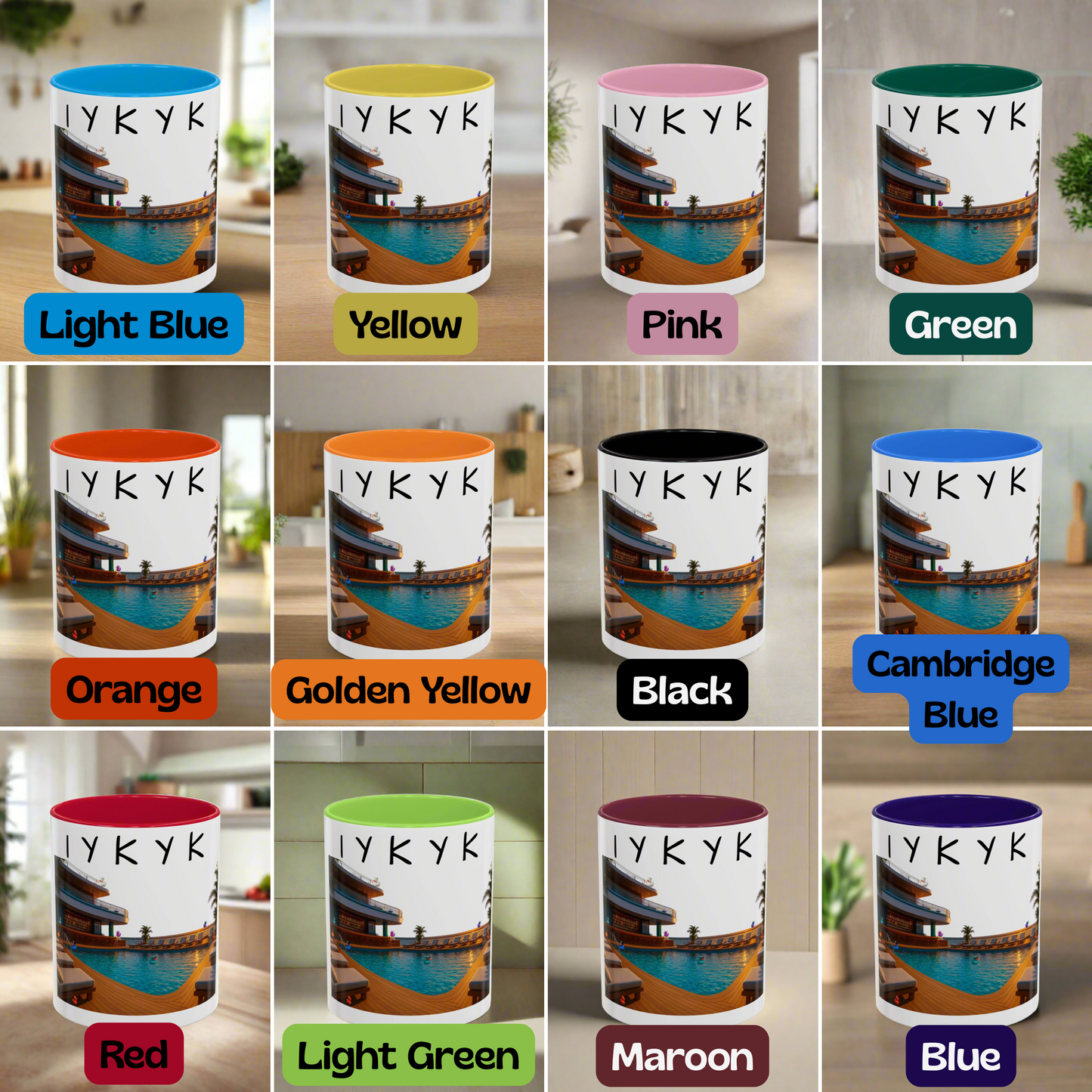 IYKYK Hidden Ducks Cruise Mug, Pool Deck, Funny Conversation Starter Coffee Cup for Cruise Fans Colorful Mugs (11oz, 15oz)