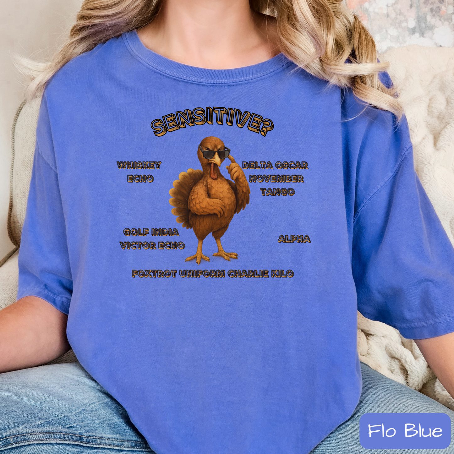 Sensitive Turkey We Don't Give a .... Shirt, Funny Thanksgiving Tee, WDGAF, Trending T-Shirt