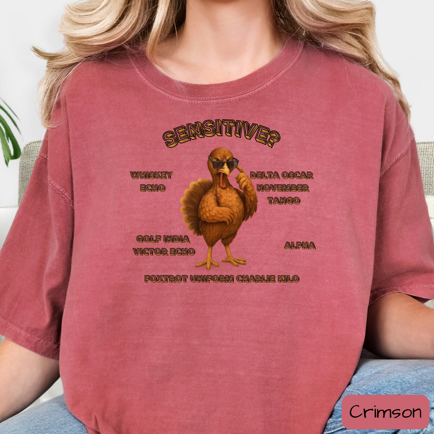 Sensitive Turkey We Don't Give a .... Shirt, Funny Thanksgiving Tee, WDGAF, Trending T-Shirt