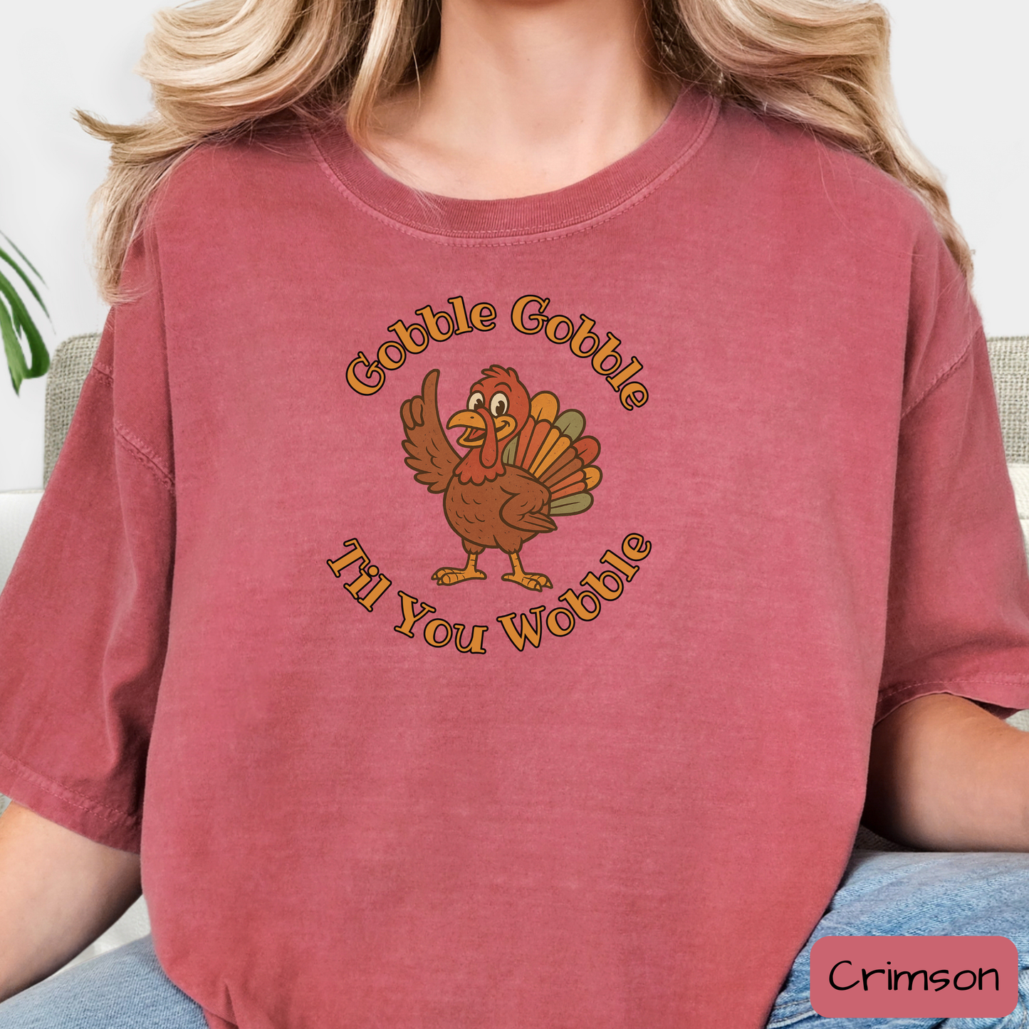 Gobble Gobble Til You Wobble Funny Thanksgiving Turkey Shirt, Trending Tee