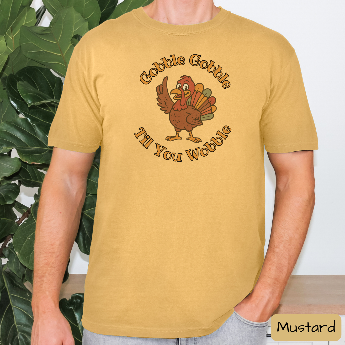 Gobble Gobble Til You Wobble Funny Thanksgiving Turkey Shirt, Trending Tee