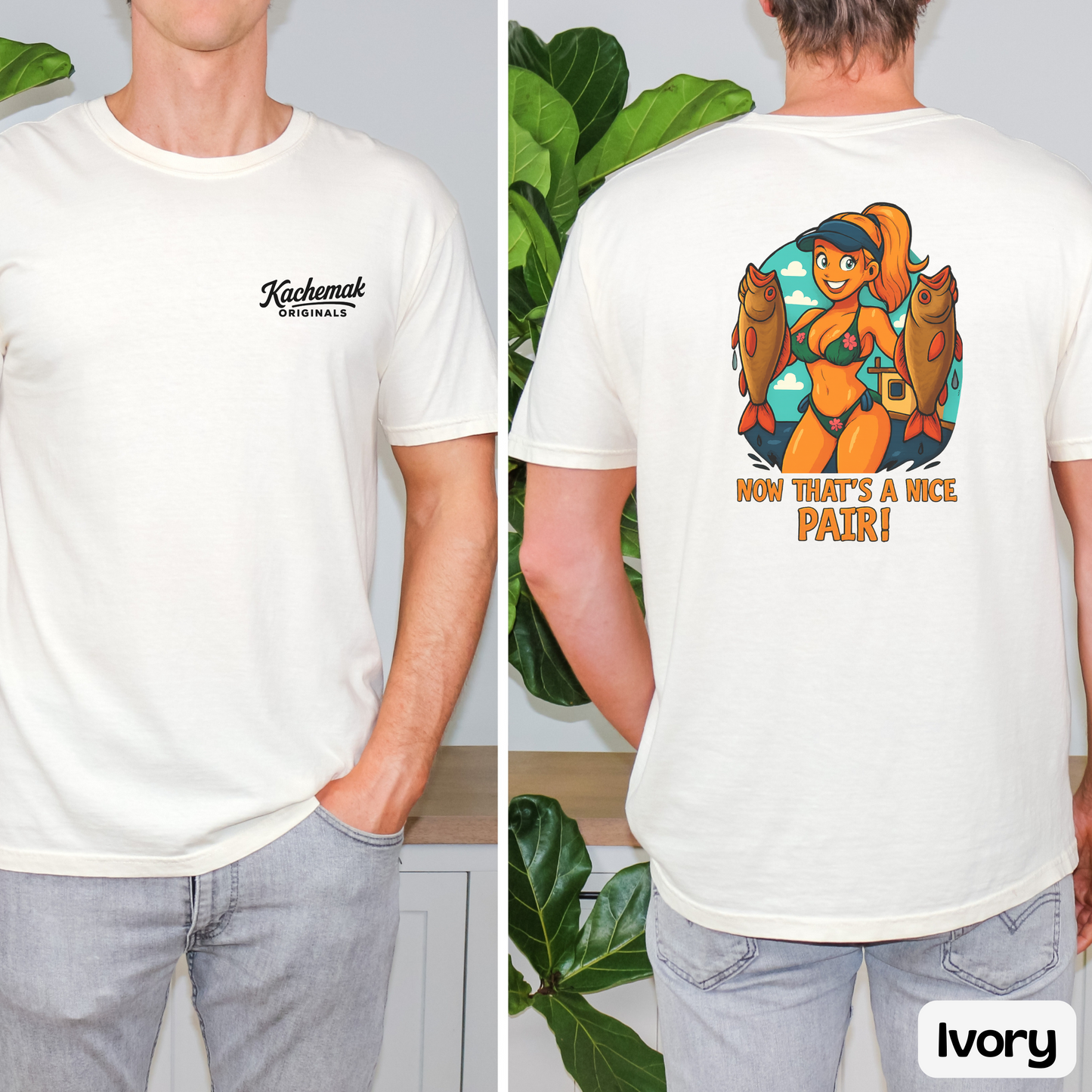 Now That's a Nice Pair Tee, Funny Fish Shirt for Anglers or Fishing Fanatic, Humor T-Shirt Gift for Boat Captains, Gifts for Him, Meme Series