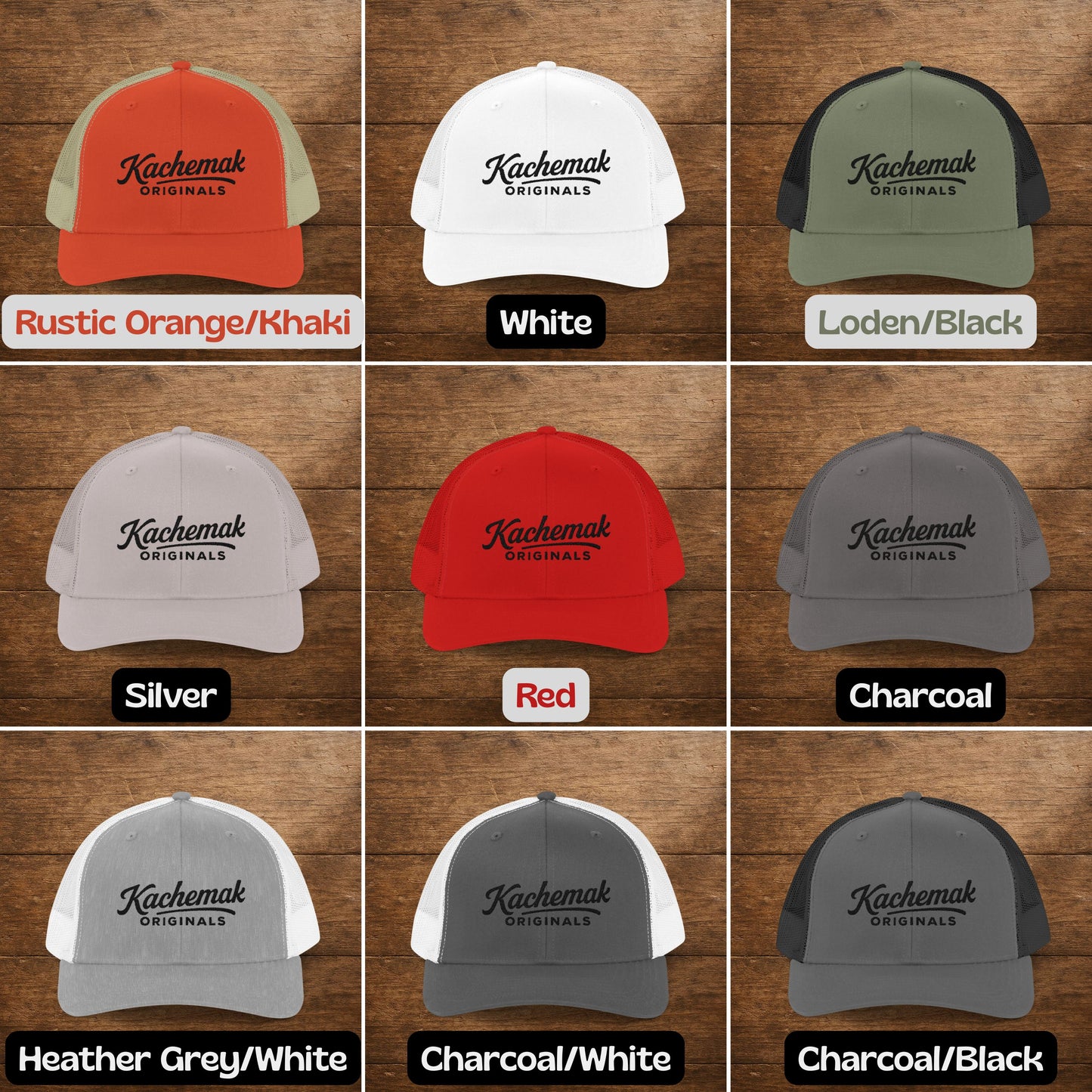 Kachemak Originals Snapback Trucker Cap, Stylish Outdoor Hat, Perfect Gift for Adventurers, KO Select