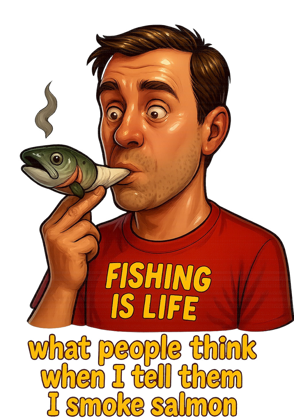 Funny Fishing Enamel Mug | Unique Camping Cup | Perfect Gift for Anglers, Fishermen, Dad, Outdoors, Birthday Alaska Meme Series