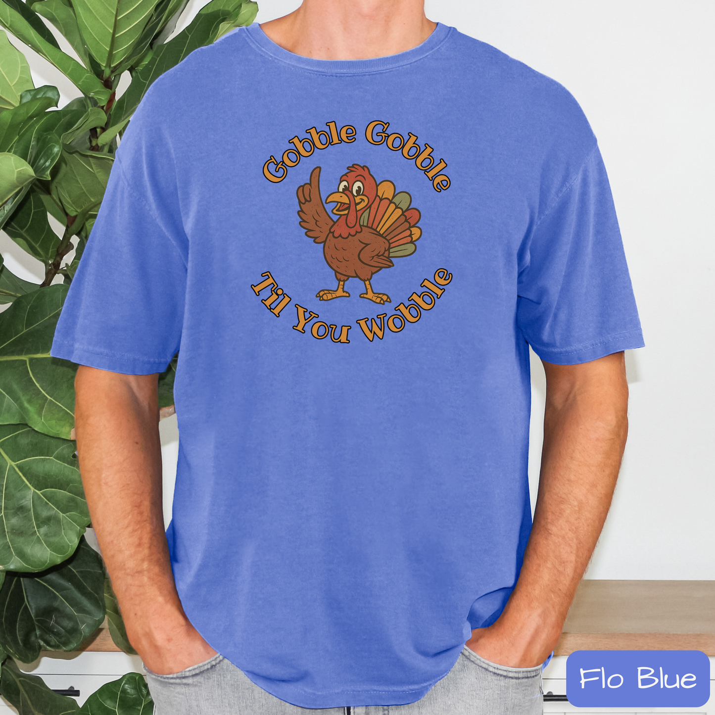 Gobble Gobble Til You Wobble Funny Thanksgiving Turkey Shirt, Trending Tee