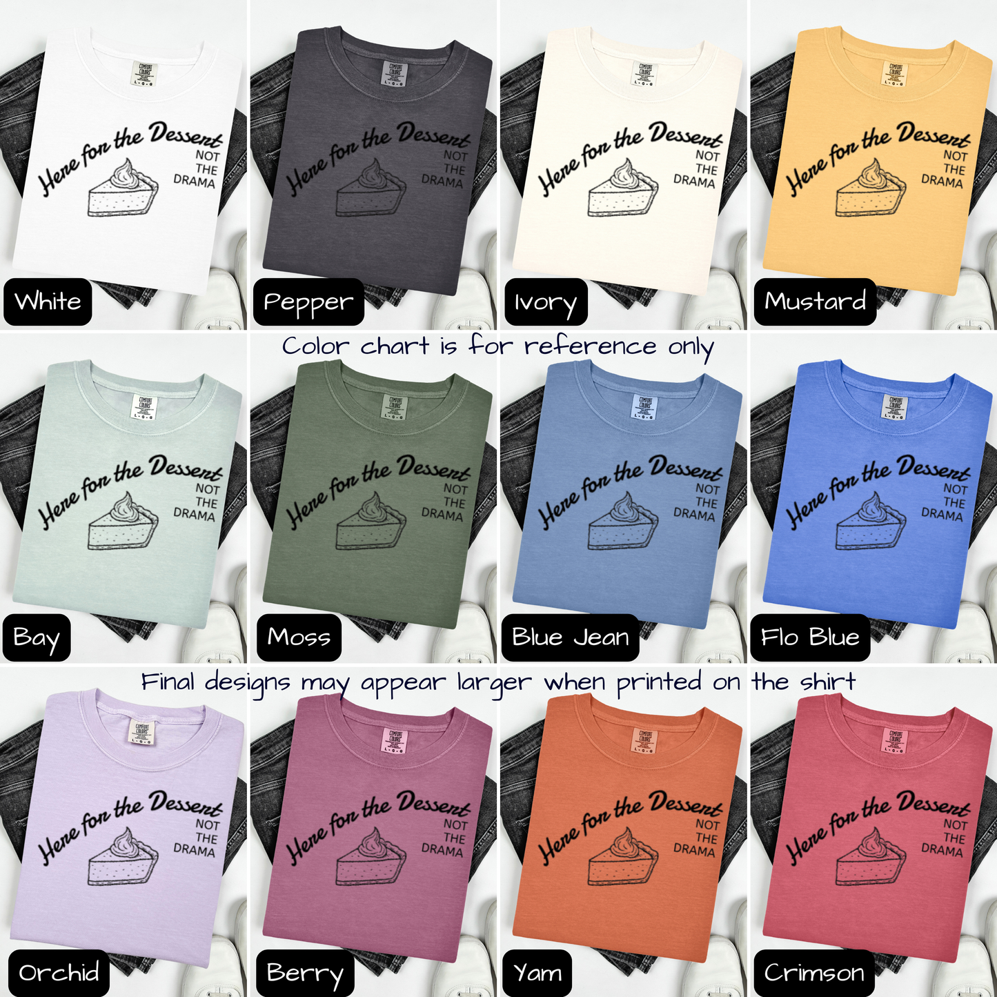 Funny Thanksgiving Shirt Here for the Dessert Not the Drama, Family Thanksgiving T-Shirt, Trending Tee