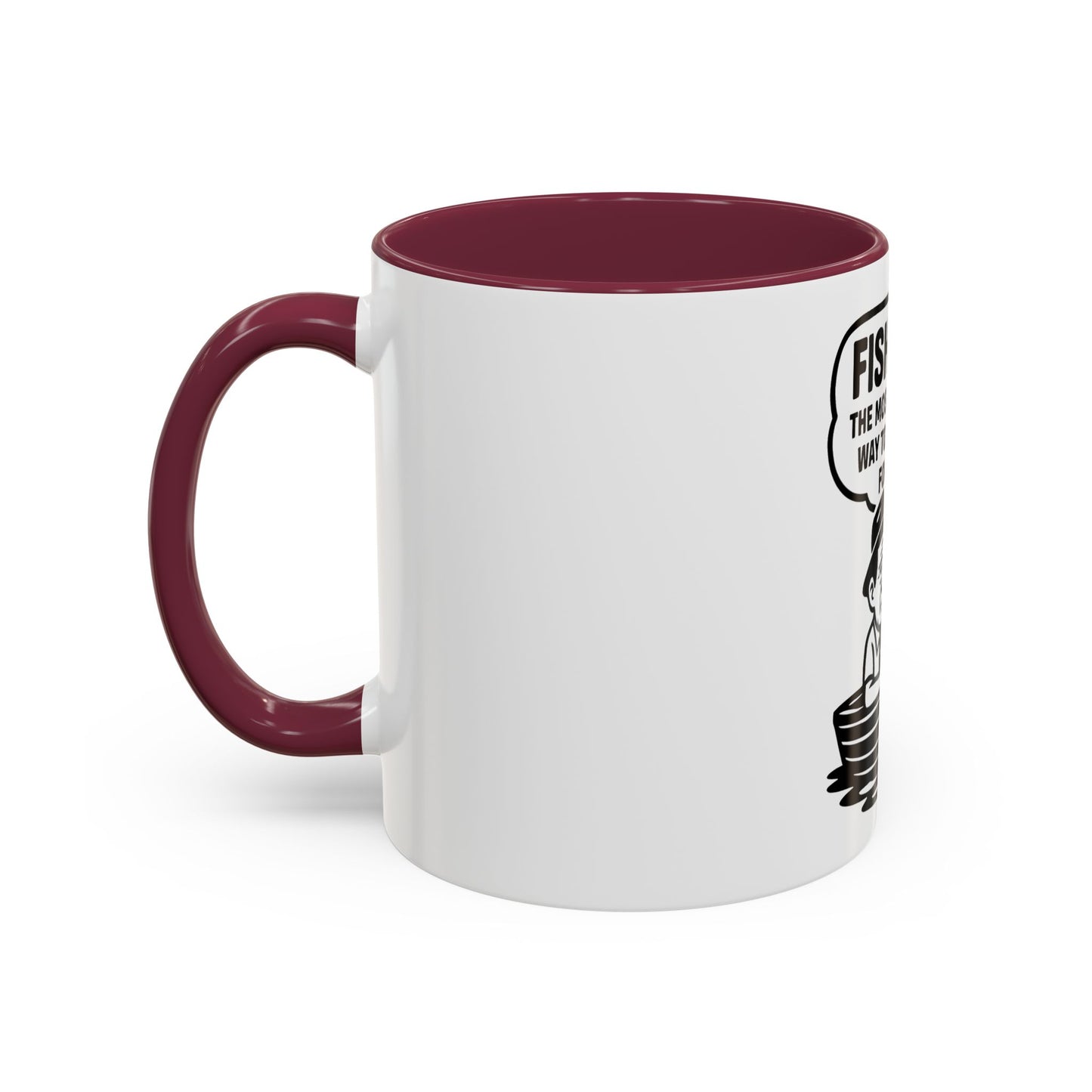 Humorous Fishing Mug - Perfect Gift for Anglers, Coffee Lovers, Father's Day, Unique Kitchen Decor, Fishing Quotes, Fishing is Life