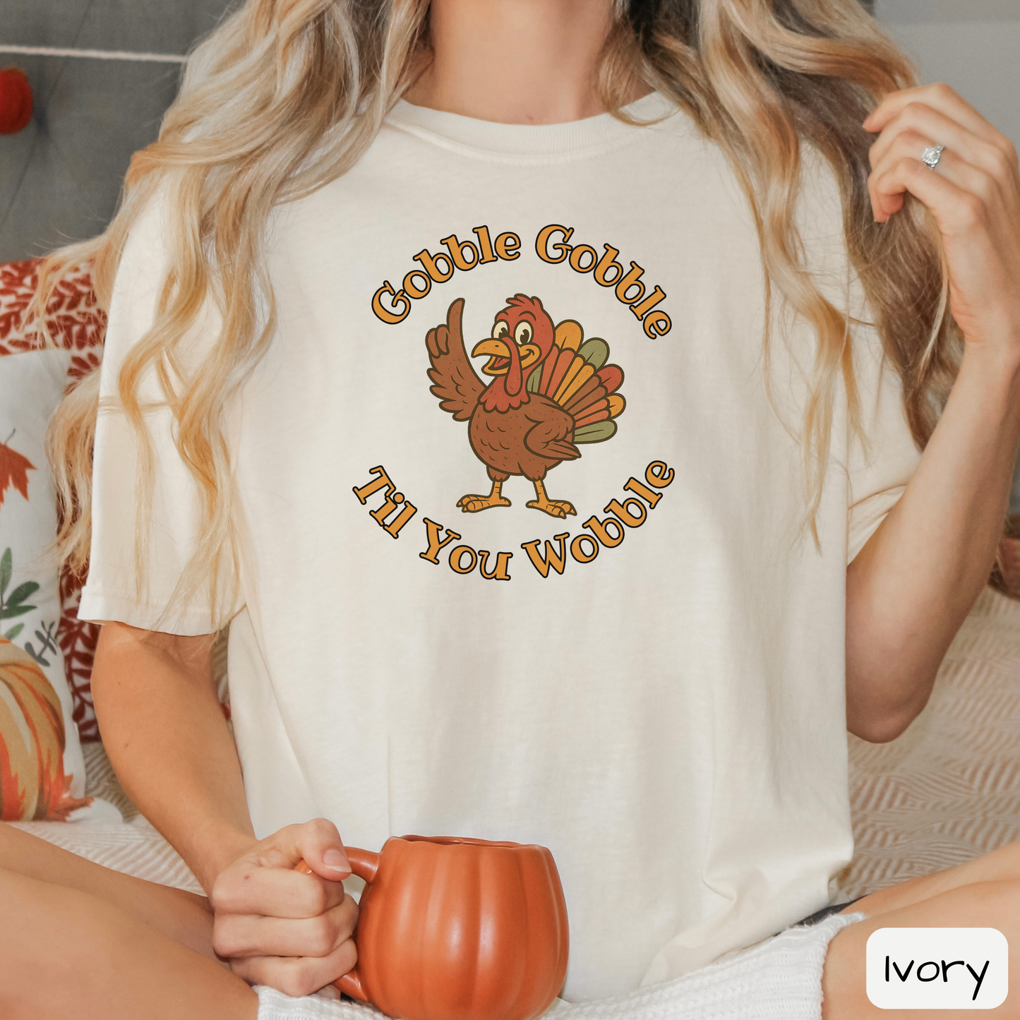 Gobble Gobble Til You Wobble Funny Thanksgiving Turkey Shirt, Trending Tee