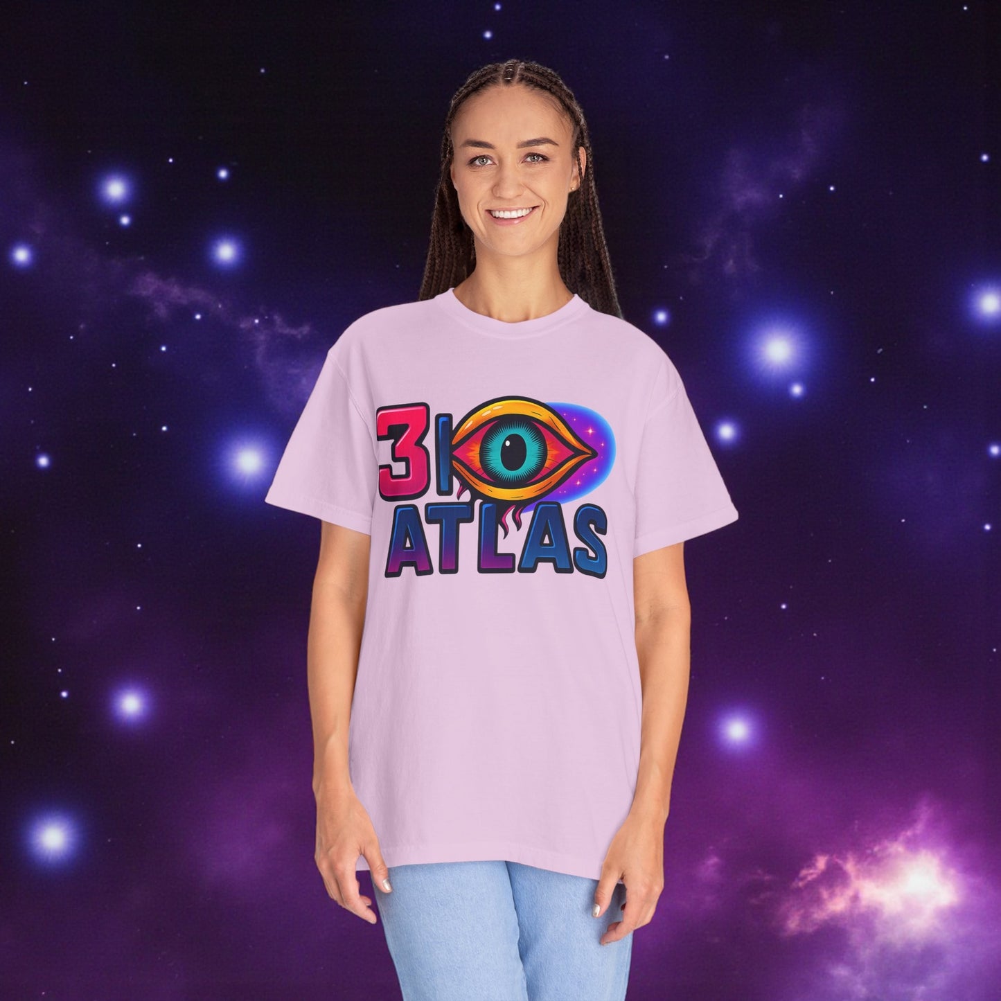 3i/Atlas Graphic Tee – Cosmic Alien Eye Shirt, Trippy Space T-Shirt, Space Enthusiast, Trending