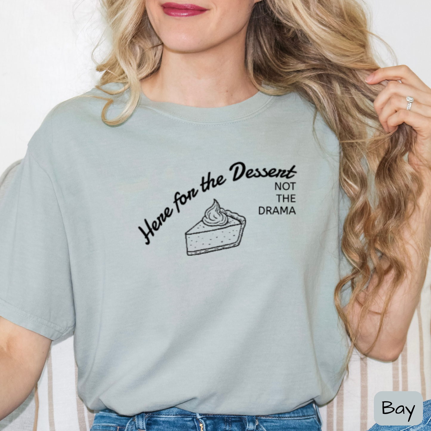 Funny Thanksgiving Shirt Here for the Dessert Not the Drama, Family Thanksgiving T-Shirt, Trending Tee