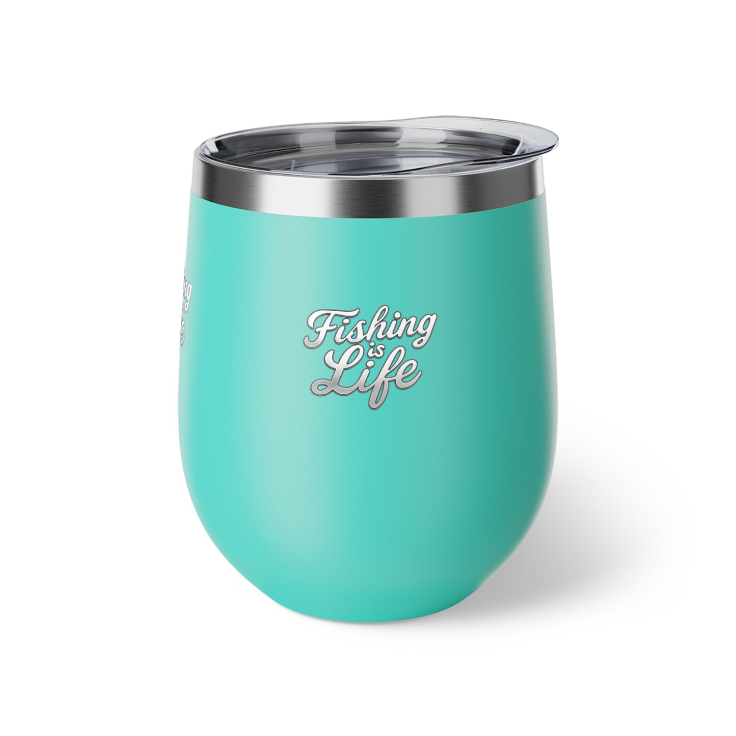 Fishing is Life Insulated Cup | Unique Fishing Gift, Outdoor Lover's Mug, Travel Cup, BPA-Free Drinkware, 12oz Coffee Cup, Wine Tumbler Fishing is Life