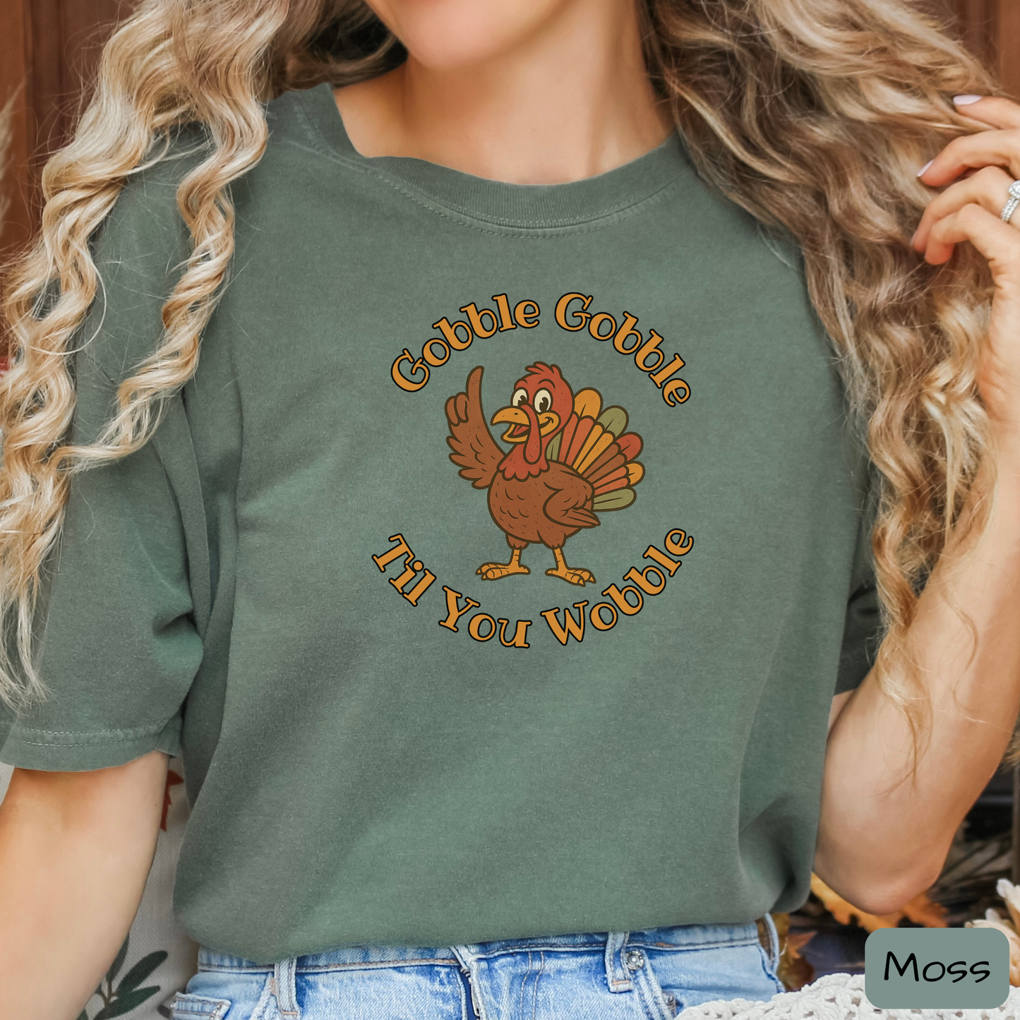 Gobble Gobble Til You Wobble Funny Thanksgiving Turkey Shirt, Trending Tee