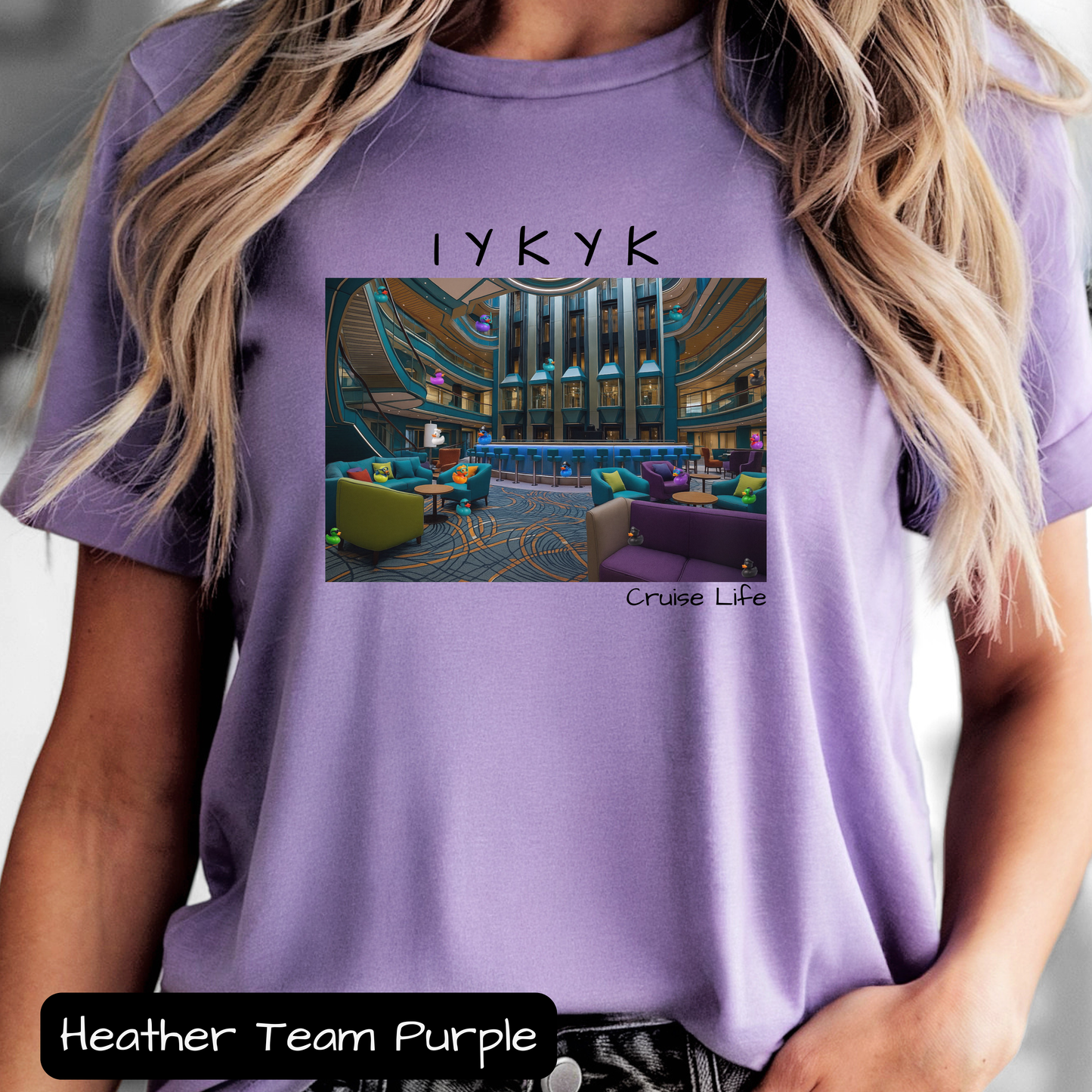 IYKYK Cruise Life Shirt with Hidden Ducks, Funny Conversation Starter Tee for Travelers & Cruisers